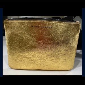 Marc Jacobs metallic gold clutch